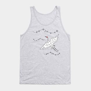 Sandhill Crane Flying Tank Top